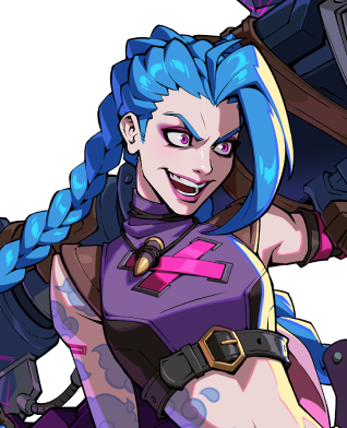 Jinx character portrait for selection